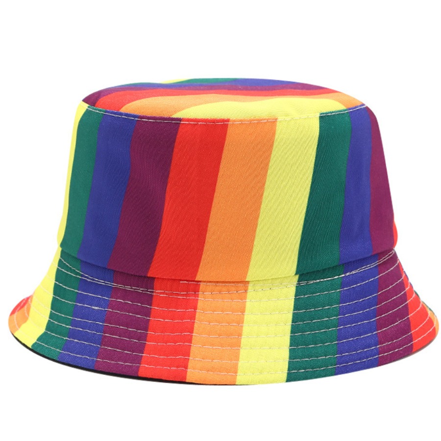 

lovely Trendy Rainbow Striped Multicolor Hat, Multicolor mstn