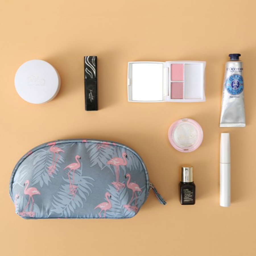 

lovely Trendy Print Grey Makeup Bag