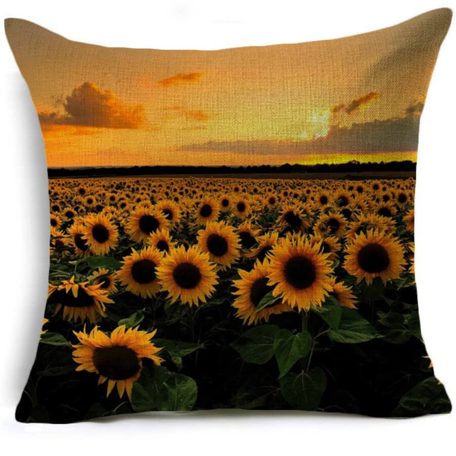 

Lovely Stylish Print Yellow Decorative Pillow Case