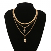 Lovely Trendy Multilayer Gold Necklace