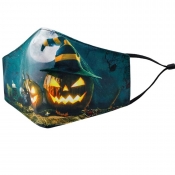 lovely Print Deep Blue Face Mask