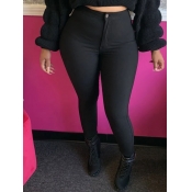 Lovely Stylish Basic Skinny Black Jeans