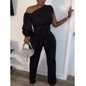 LW Polyester Basic Solid Regular Jumpsuit