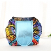 lovely Trendy Patchwork Multicolor Makeup Bags