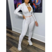 LW Zipper Design Tracksuit Pants Set