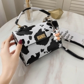 Lovely Trendy Print White Crossbody Bag