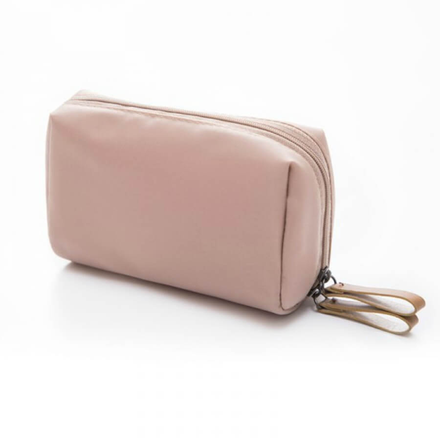 

Lovely Trendy Zipper Design Light Pink Makeup Bag