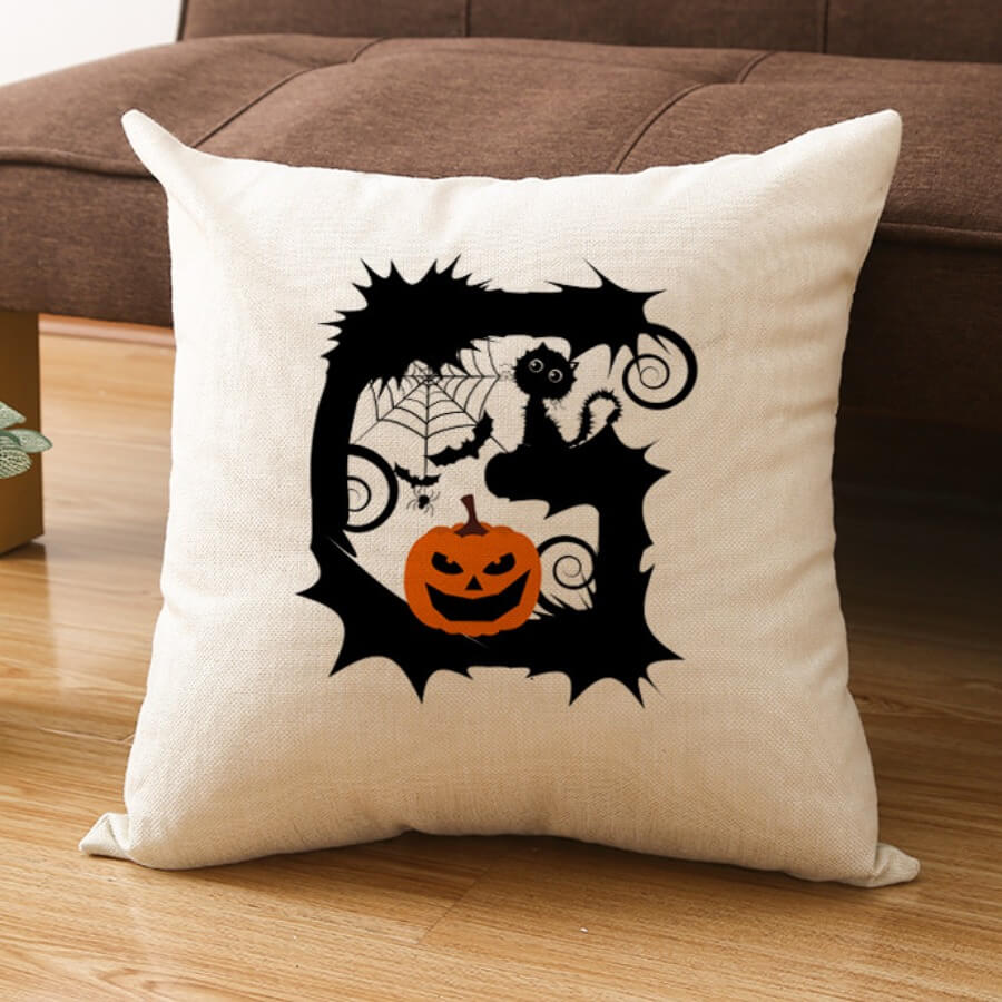 

Lovely Chic Print Black Decorative Pillow Case