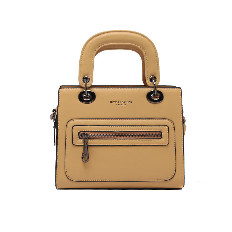 

lovely Trendy Patchwork Zipper Design Yellow Crossbody Bag