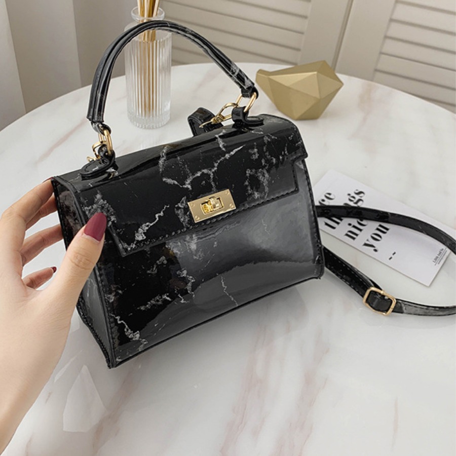

Lovely Trendy Print Black Crossbody Bag