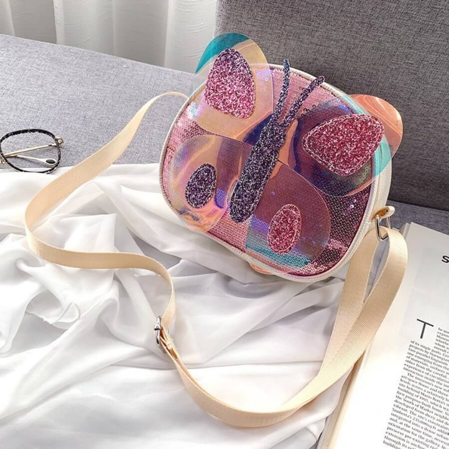 

Lovely Trendy Butterfly Pink Crossbody Bag