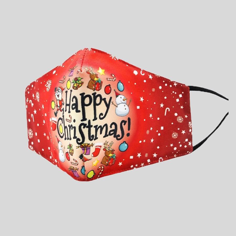 

Lovely Print Red Face Mask