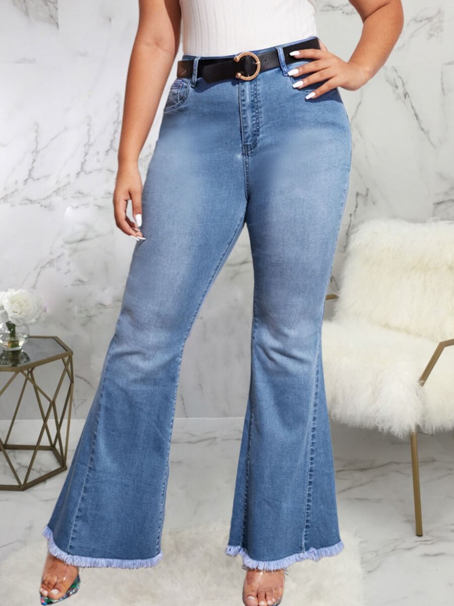 

Lovely Stylish Flared Blue Jeans