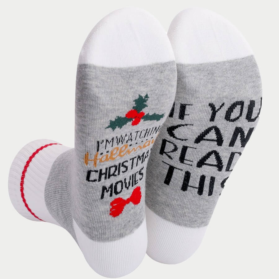 

Lovely Stylish Print Patchwork White Socks