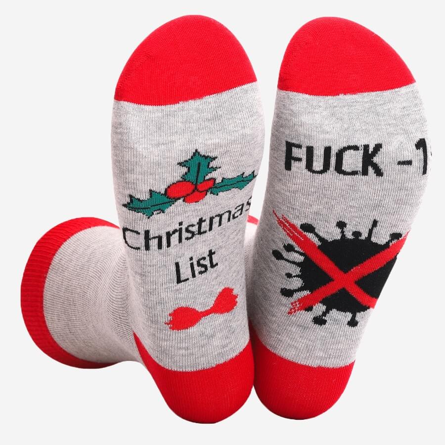 

Lovely Casual Letter Patchwork Grey Socks