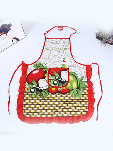

Lovely Chic Print Red Aprons