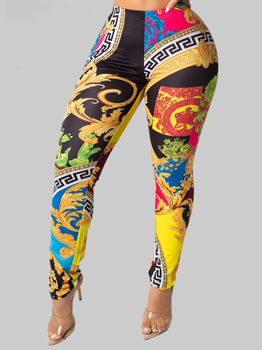

LW Street Print Skinny Black Leggings
