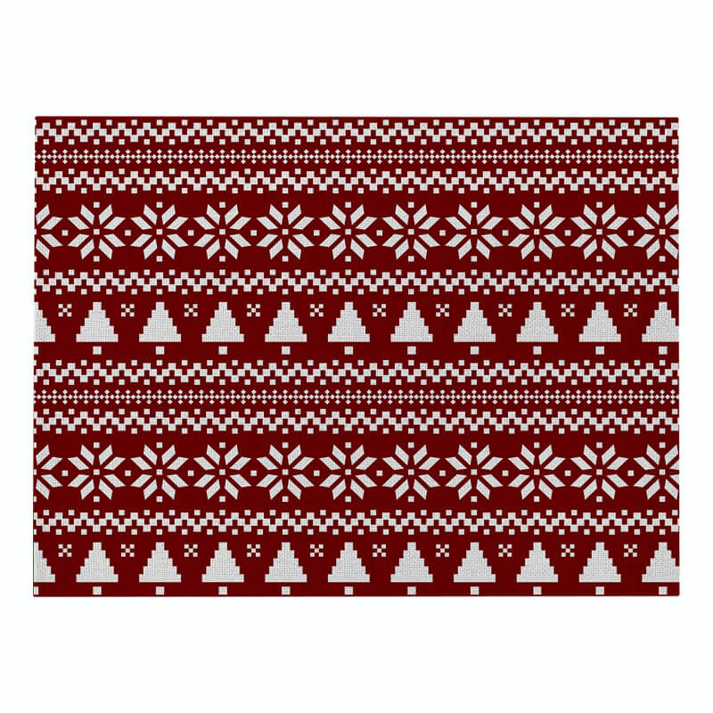 

Lovely Trendy Print Red Table Cloth