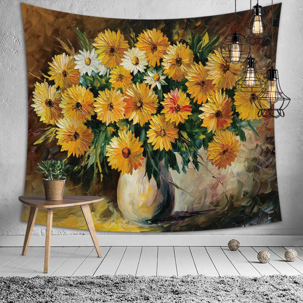 

Lovely Stylish Print Yellow Decorative Wall Cloth