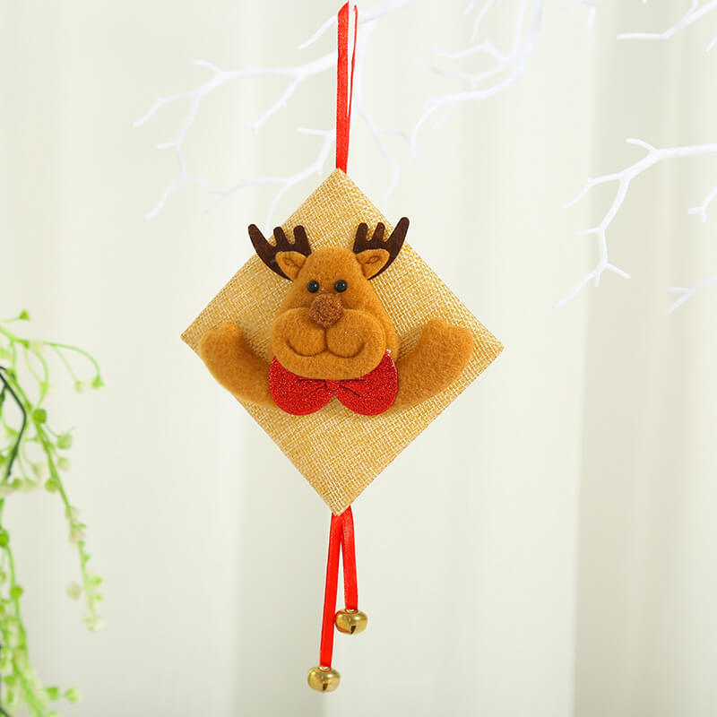 

Lovely Christmas Day Cartoon Brown Ornament