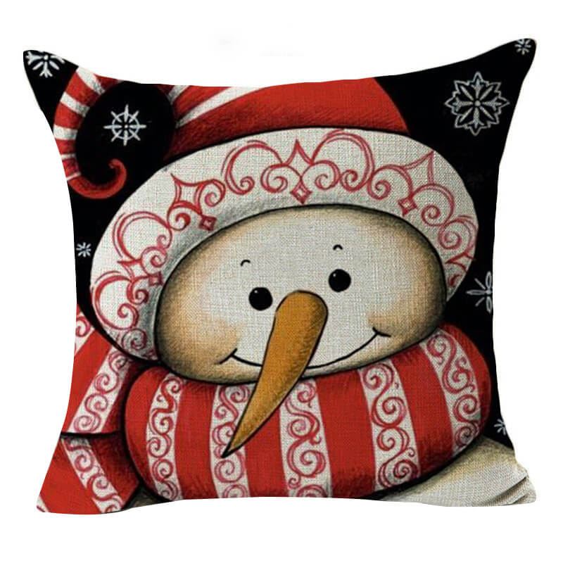 

Lovely Chic Cartoon Print Red Decorative Pillow Case