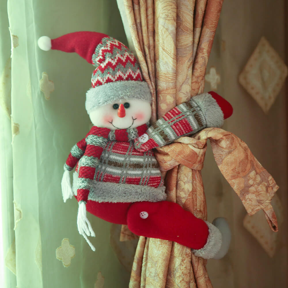 

Lovely Christmas Day Cartoon Grey Decorative Curtain Buckle