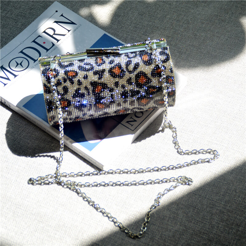

Lovely Retro Chain Strap Leopard Print Crossbody Bag