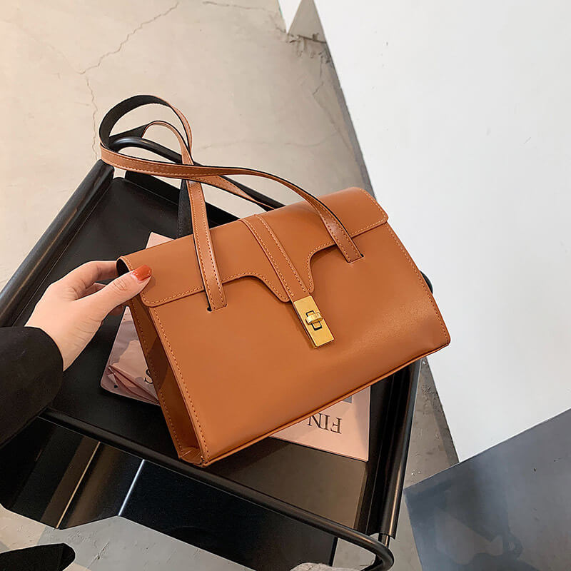 

Lovely Trendy Basic Brown Crossbody Bag