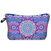 Lovely Ethnic Print Multicolor Makeup Bag
