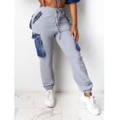 LW Street Pocket Patched Light Grey Pants