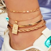 Lovely Stylish 3-piece Gold Body Chain