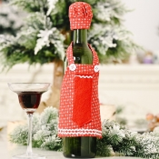 Lovely Trendy Patchwork Red Decorative Wine Bag