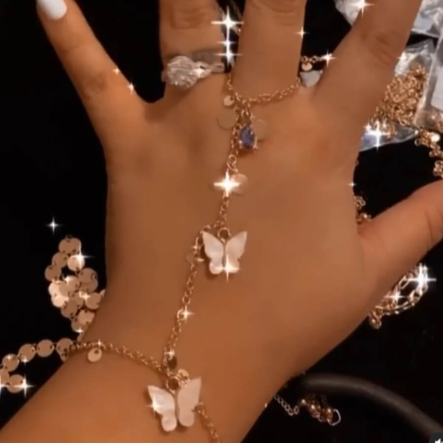 

Lovely Stylish Butterfly Gold Bracelet