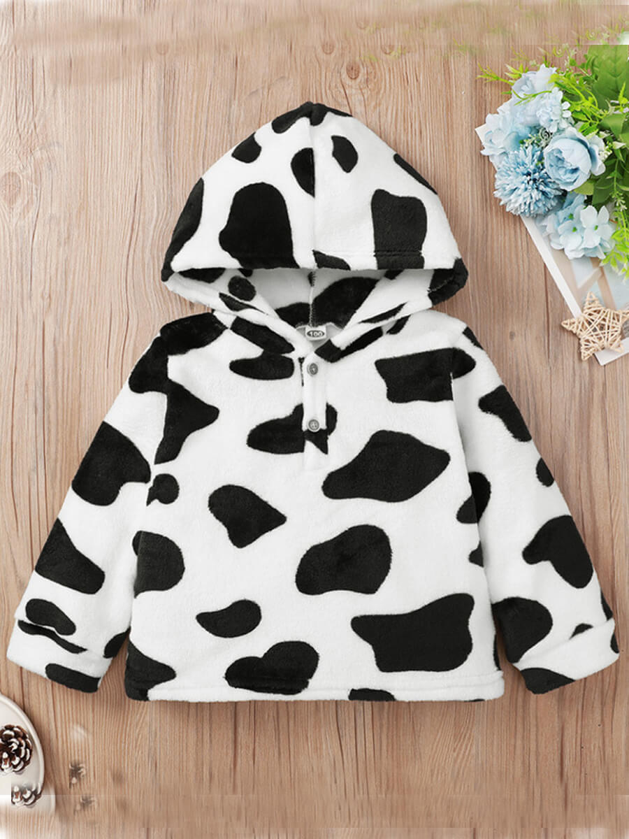 

Lovely Trendy Hooded Collar Print White Girl Hoodie