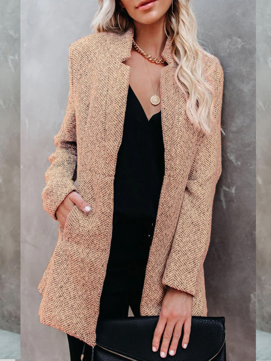 

Lovely Formal Trendy Basic Light Tan Coat