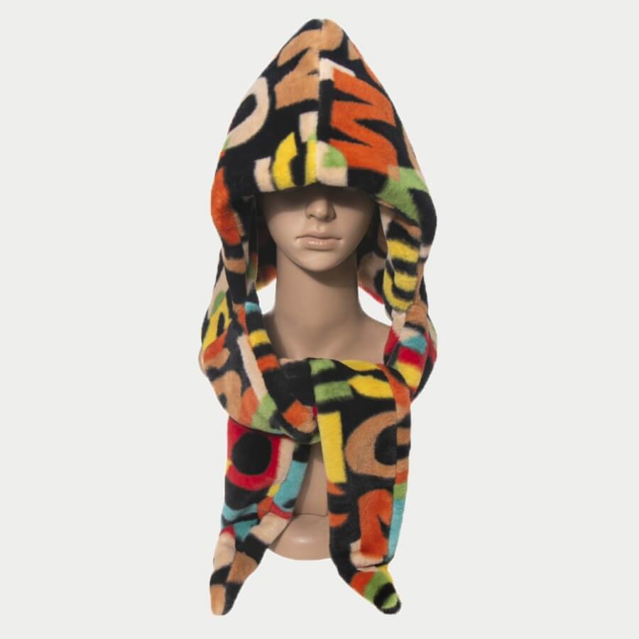 

Lovely Stylish Letter Print Multicolor Hat, Multi