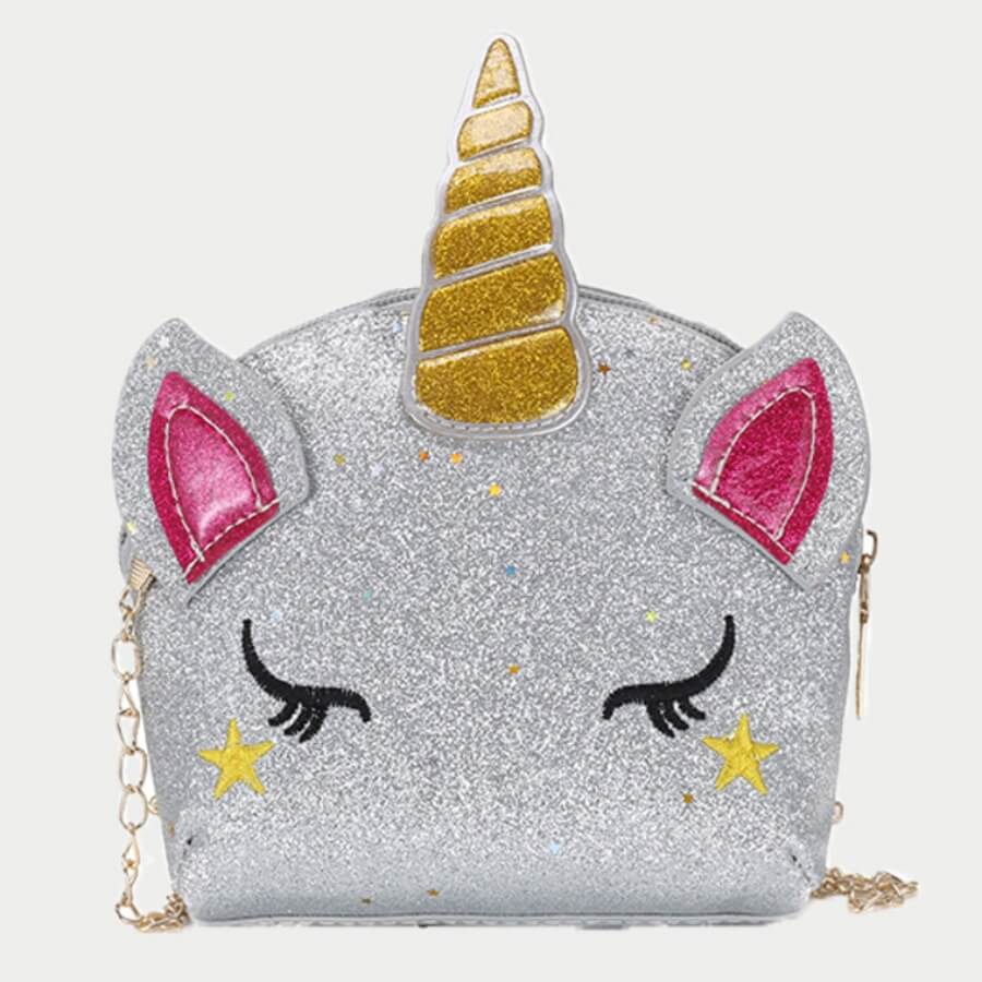 

LW Sweet Cartoon Silver Crossbody Bags