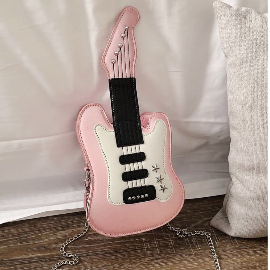 

Lovely Chic Guitar Pink Crossbody Bag