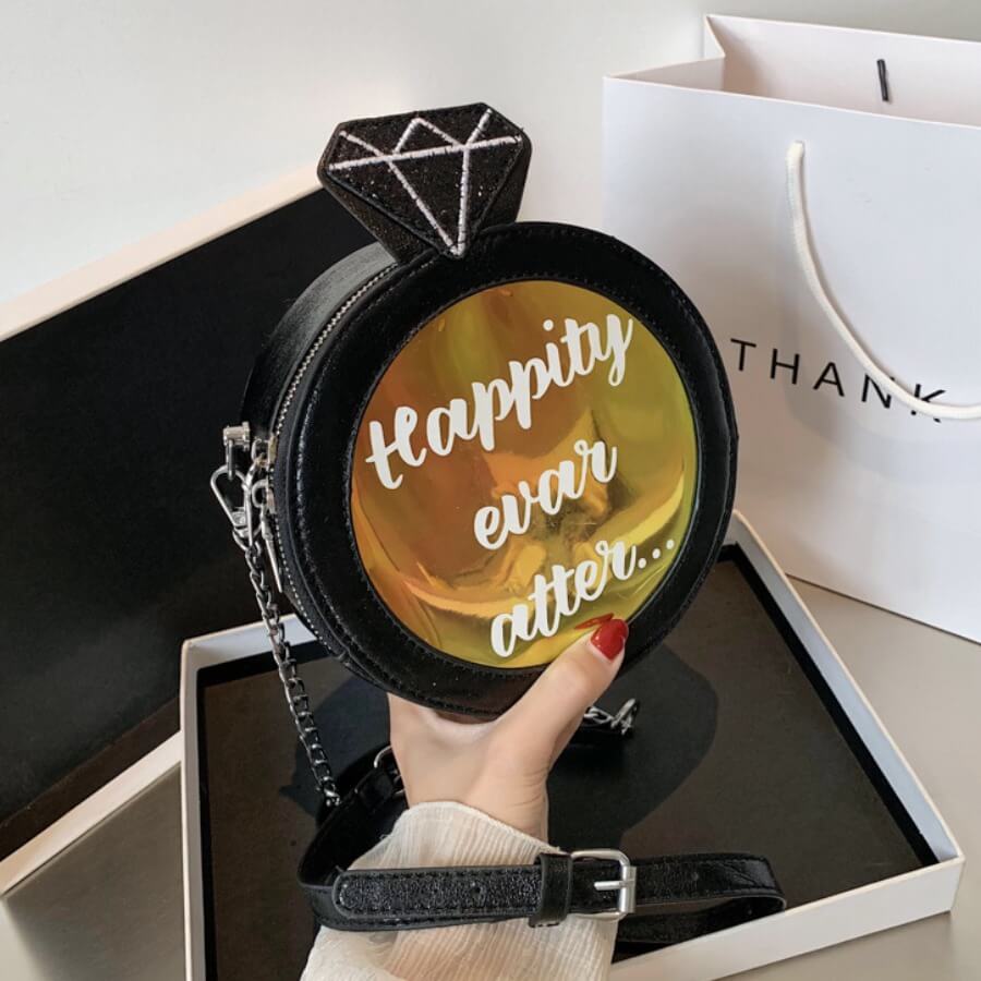 

Lovely Casual Letter Print Black Crossbody Bag
