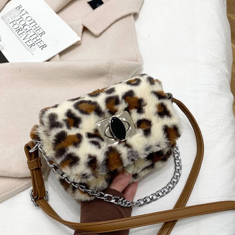 

Lovely Casual Leopard Print Patchwork Crossbody Bag