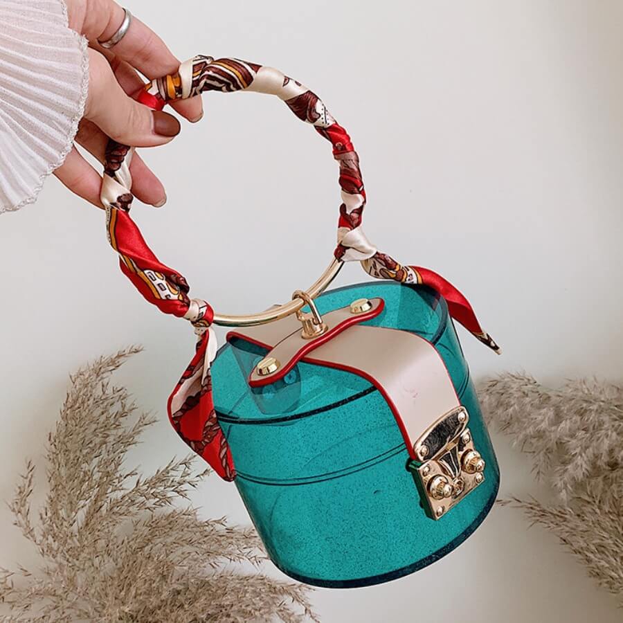 

Lovely Chic Clear Luctte Blue Crossbody Bag