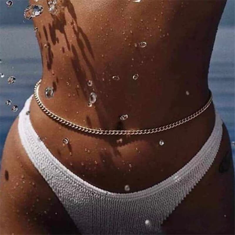 

Lovely Stylish Hollow-out Gold Body Chain