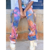 Lovely Street Tie-dye Purple Pants