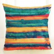 Lovely Tie Print Green Decorative Pillow Case