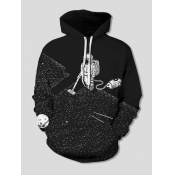 Lovely Street Astronaut Print Patchwork Black Boy 