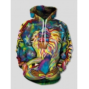 Lovely Street Graffiti Print Patchwork Multicolor 
