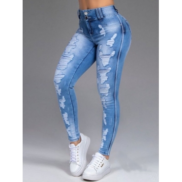 LW High Waist Extreme Distressed Skinny Jeans