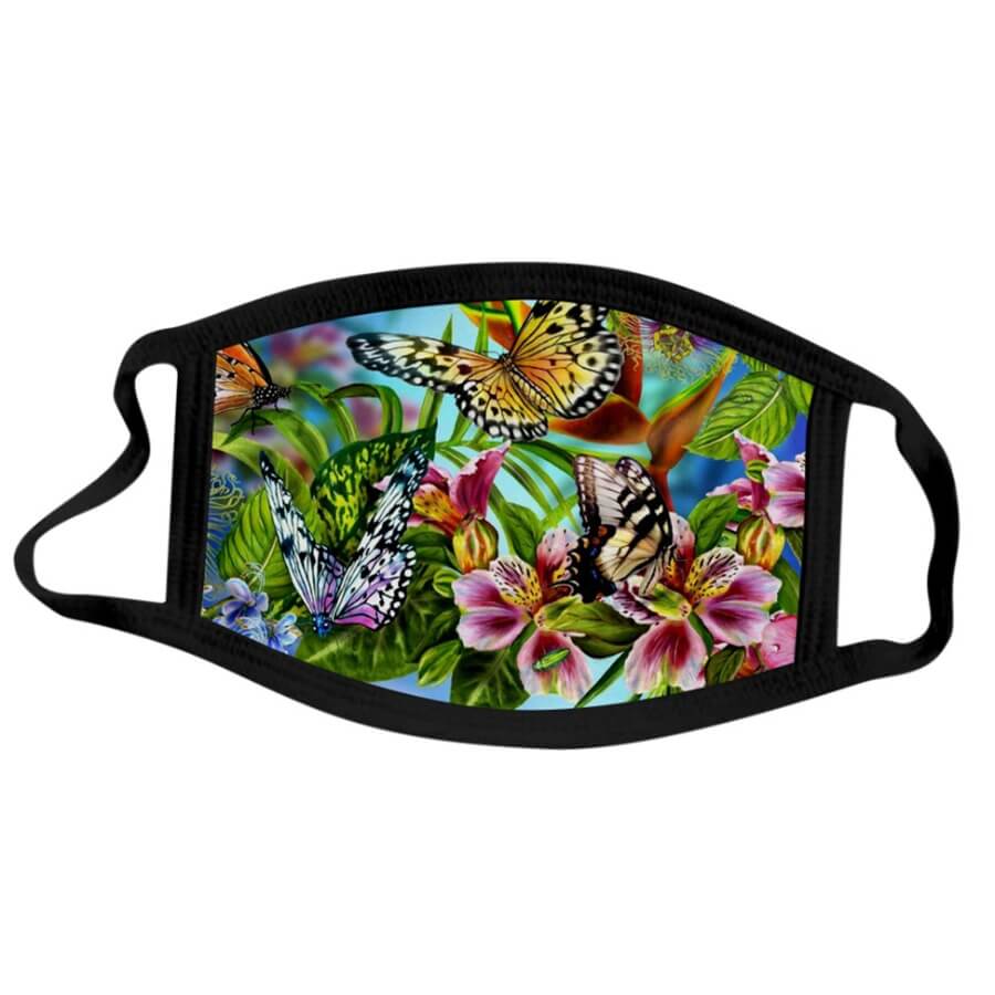 

Lovely Casual Print Patchwork Green Face Mask