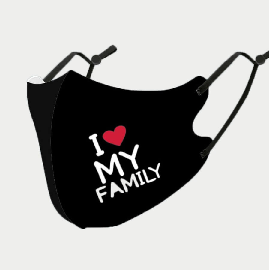 

Lovely Casual Letter Print Black Face Mask