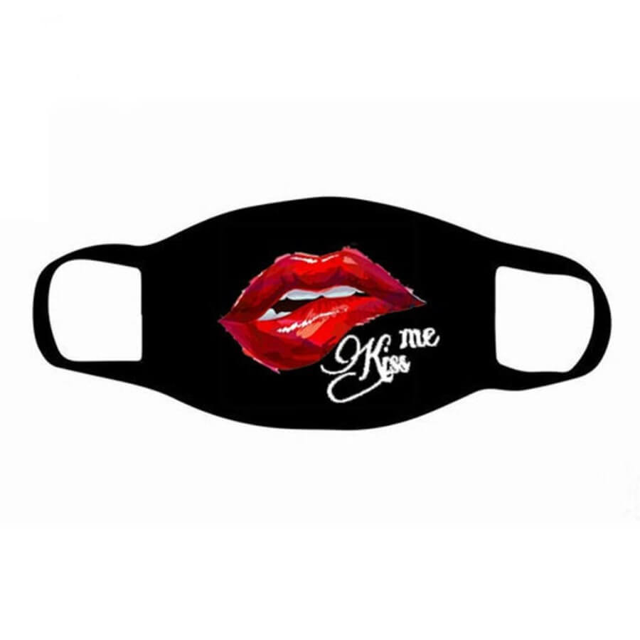 

Lovely Sweet Lip Print Red Face Mask